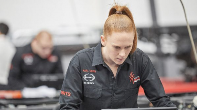 Hino women in trucks Kara Green