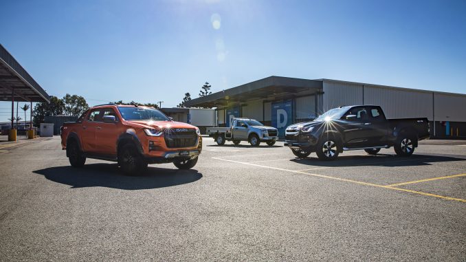 21MY Isuzu D-MAX 4x4 X-TERRAIN Crew Cab Ute Volcanic Amber Metallic, 4x4 LS-U Space Cab Ute Basalt Black mica, 4x2 SX Single Cab Chassis Mercury Silver metallic