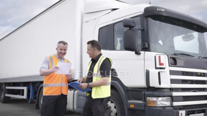 Trainee truck driver:apprentice