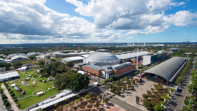 Aerial shot Sydney Showground