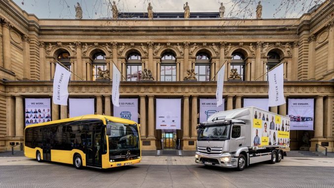 Daimler truck float on Frankfurt Exchange